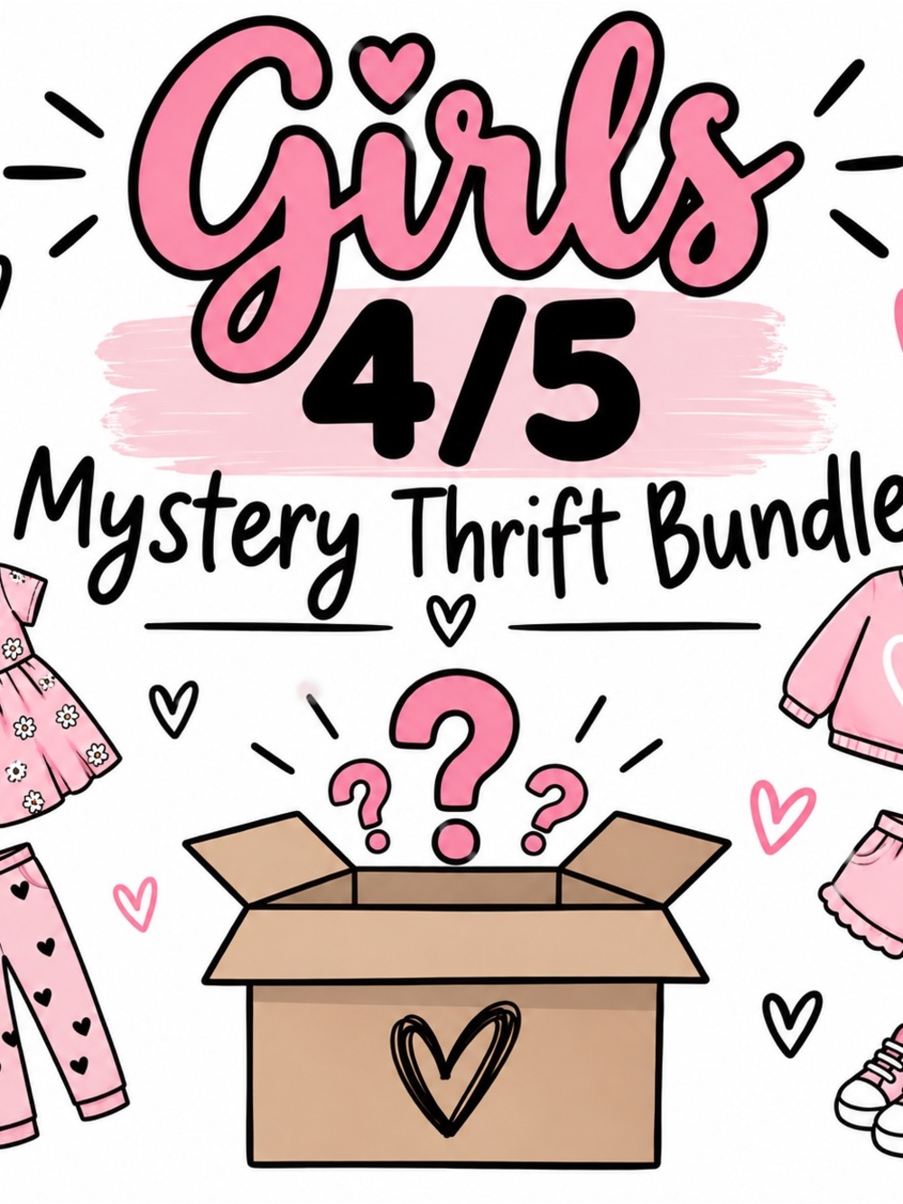 Girls 4/5 Mystery Thrift Bundle